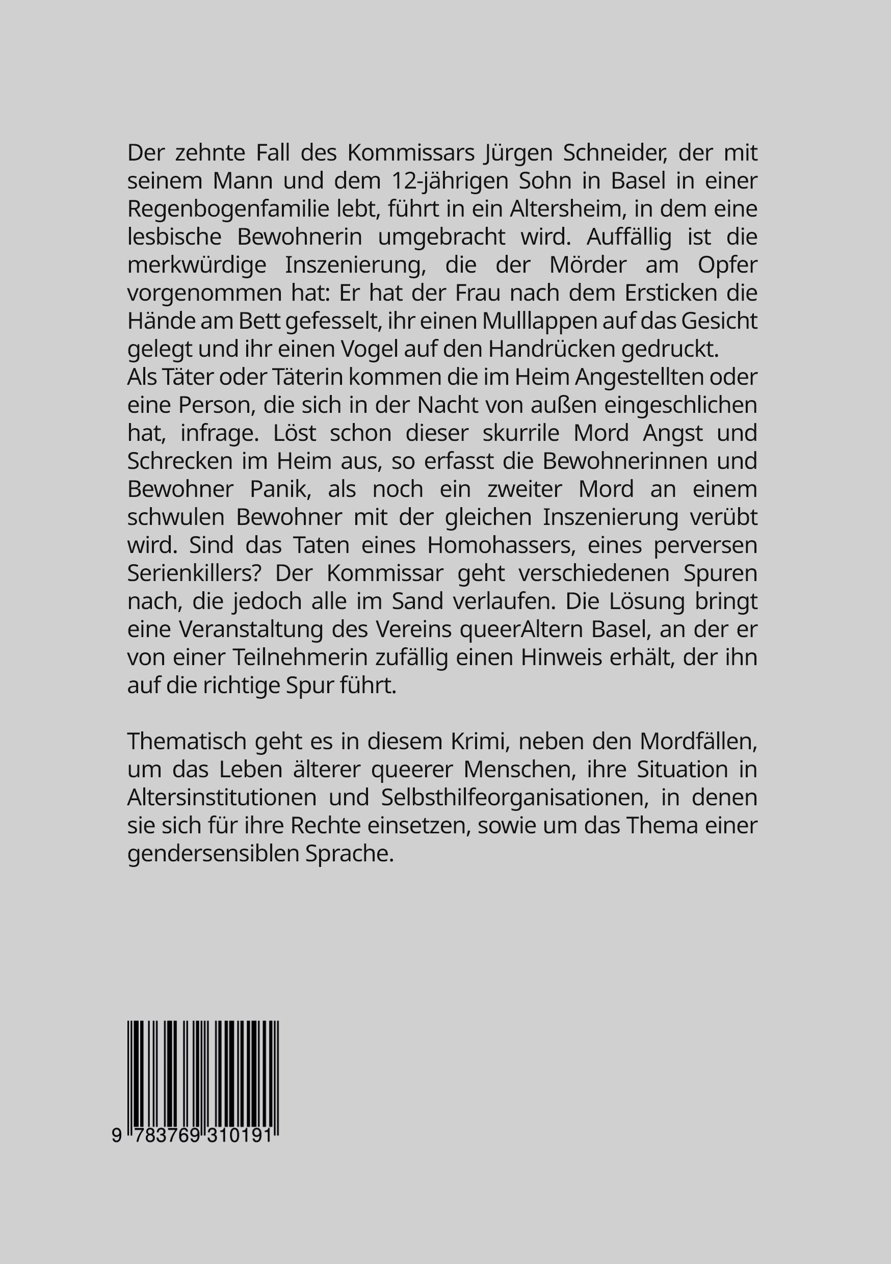 Rückseitencover Panik im Altersheim
