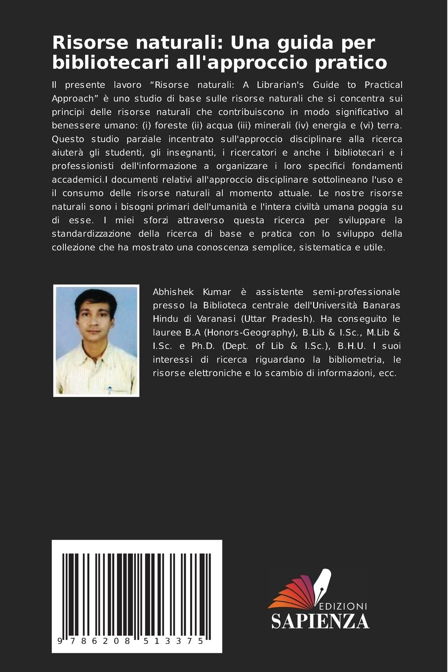 Rückseitencover Risorse naturali: Una guida per bibliotecari all'approccio pratico