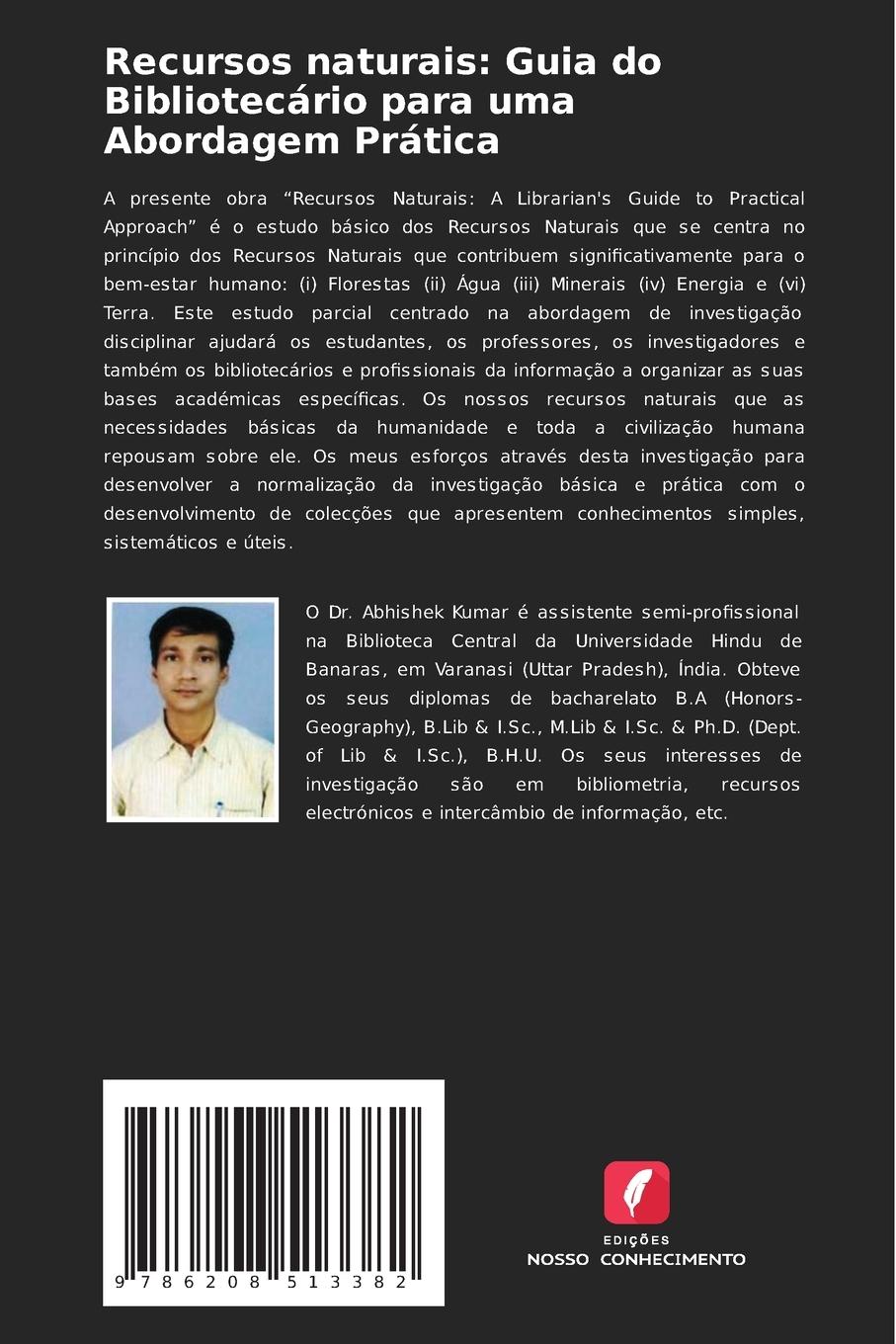 Rückseitencover Recursos naturais: Guia do Bibliotecário para uma Abordagem Prática