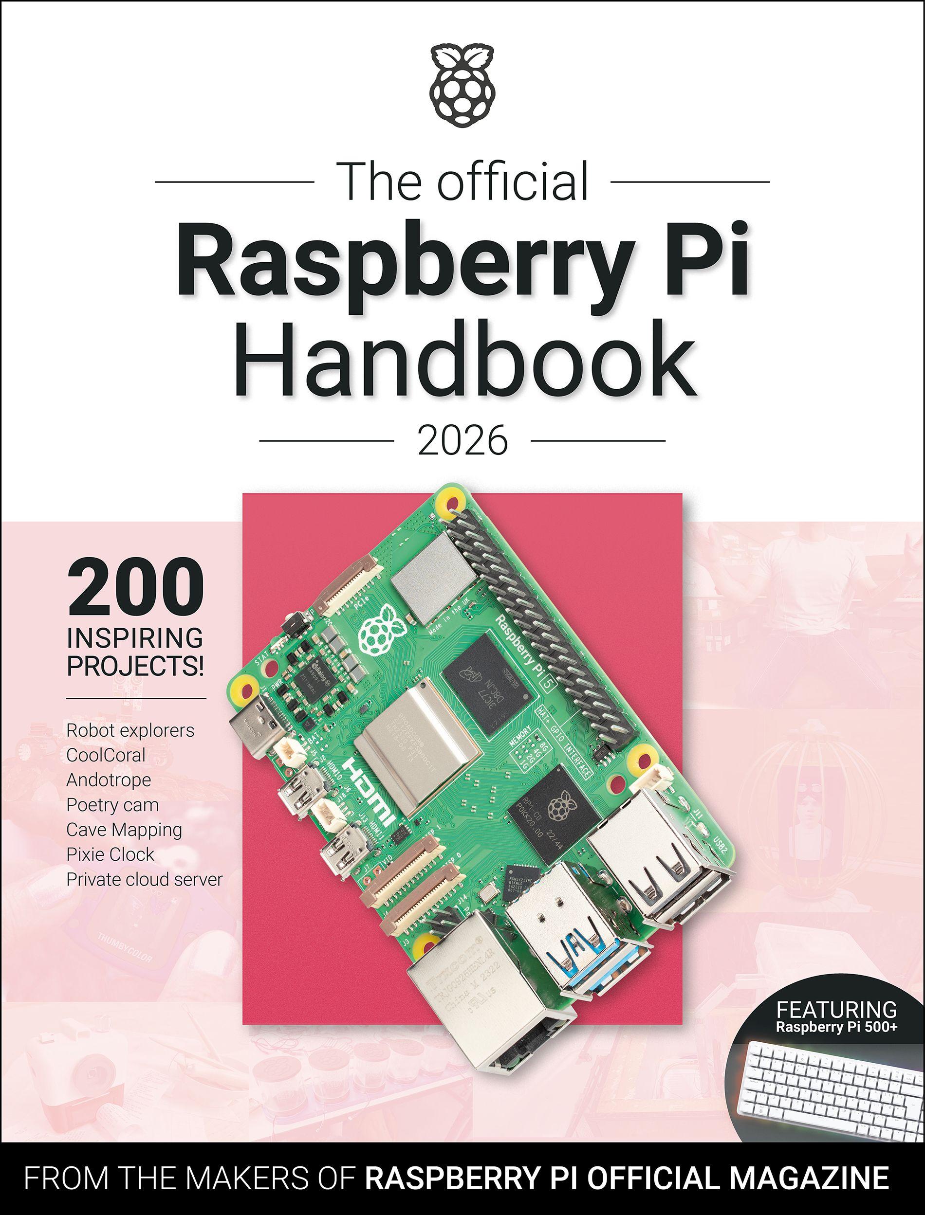 Vorderes Coverbild The Official Raspberry Pi Handbook 2026
