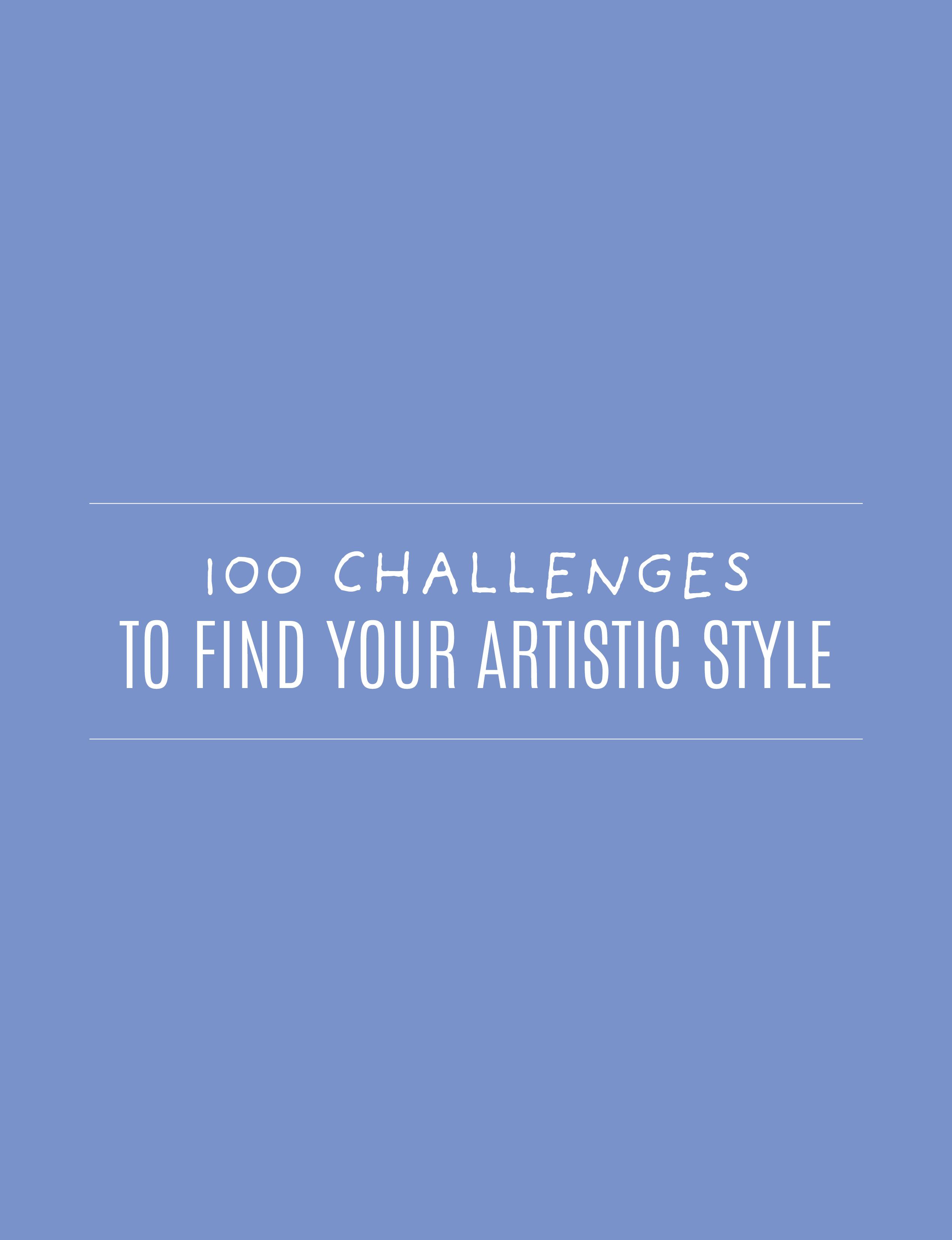 Vorderes Coverbild 100 Challenges to Find Your Artistic Style