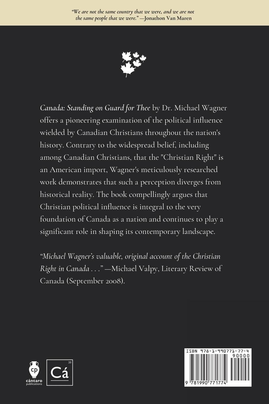 Rückseitencover Canada