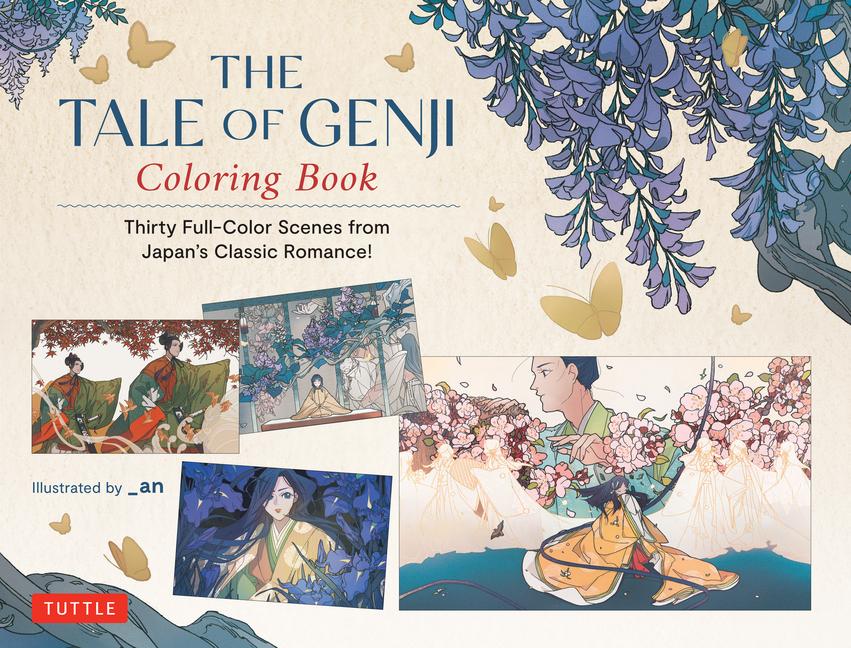 Vorderes Coverbild The Tale of Genji Coloring Book