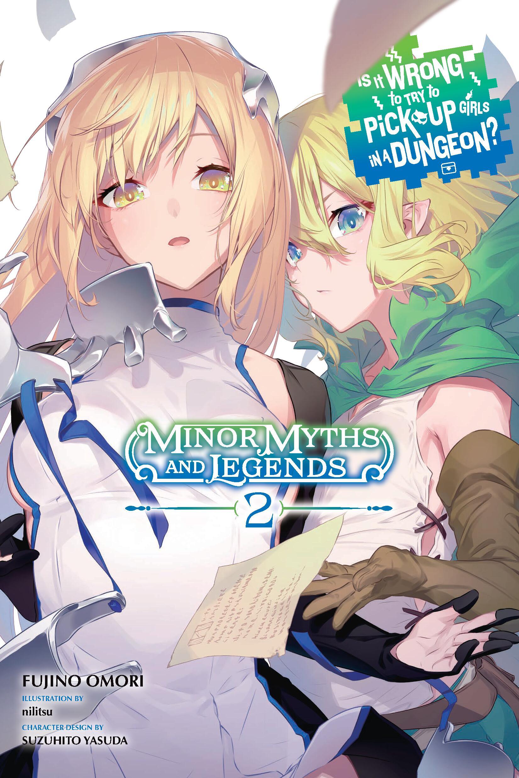 Vorderes Coverbild Is It Wrong to Try to Pick Up Girls in a Dungeon? Minor Myths and Legends, Vol. 2 (light novel)