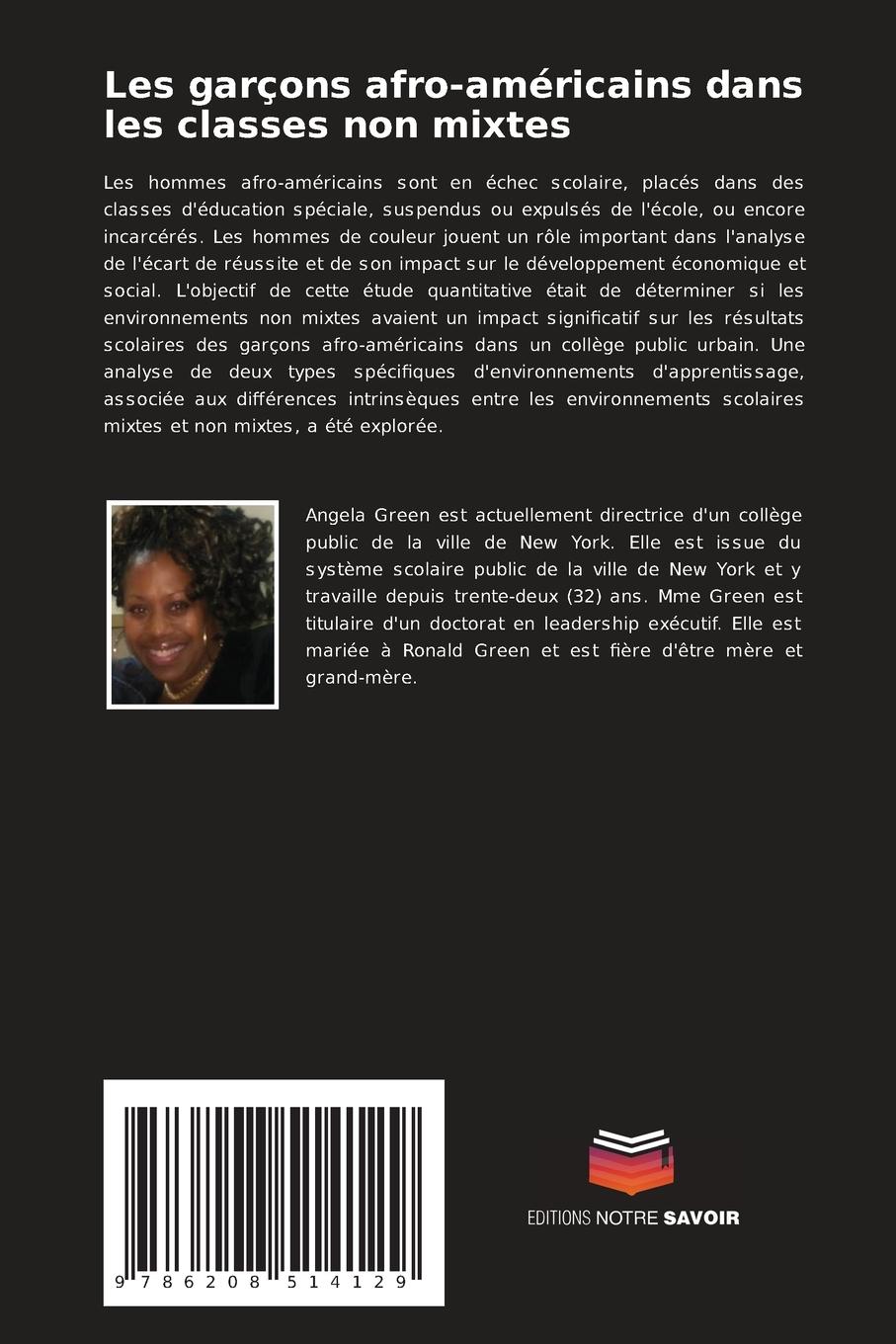 Rückseitencover Les garçons afro-américains dans les classes non mixtes