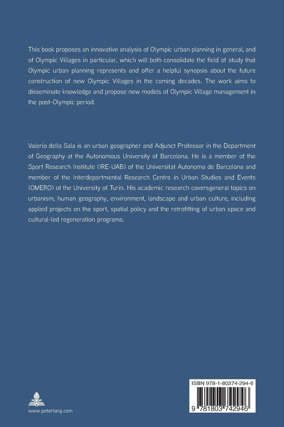 Rückseitencover Olympic Villages and Urban Development