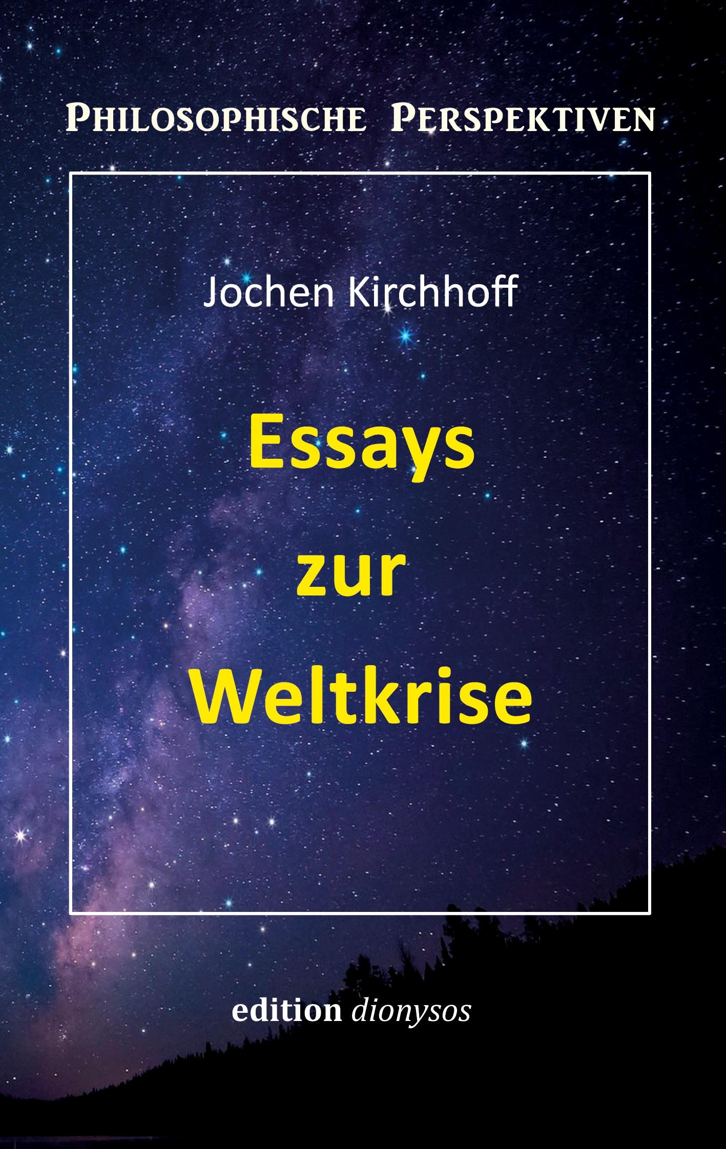 Vorderes Coverbild Essays zur Weltkrise