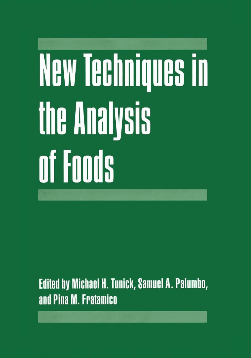 Vorderes Coverbild New Techniques in the Analysis of Foods