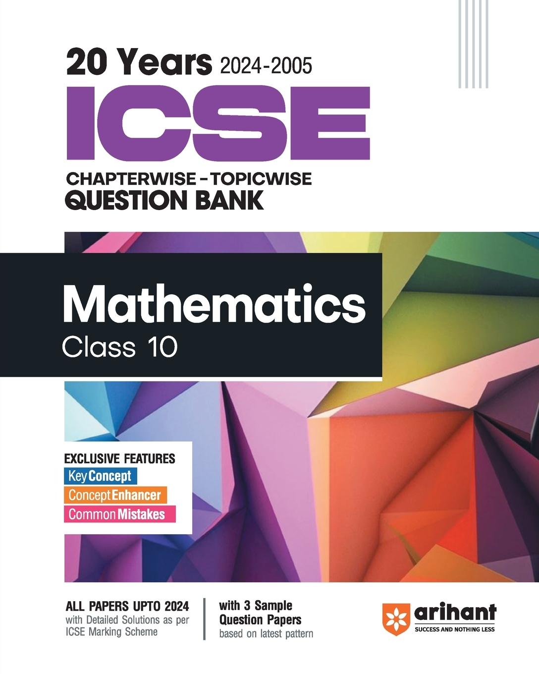 Vorderes Coverbild ICSE Chapterwise Mathematics 10th