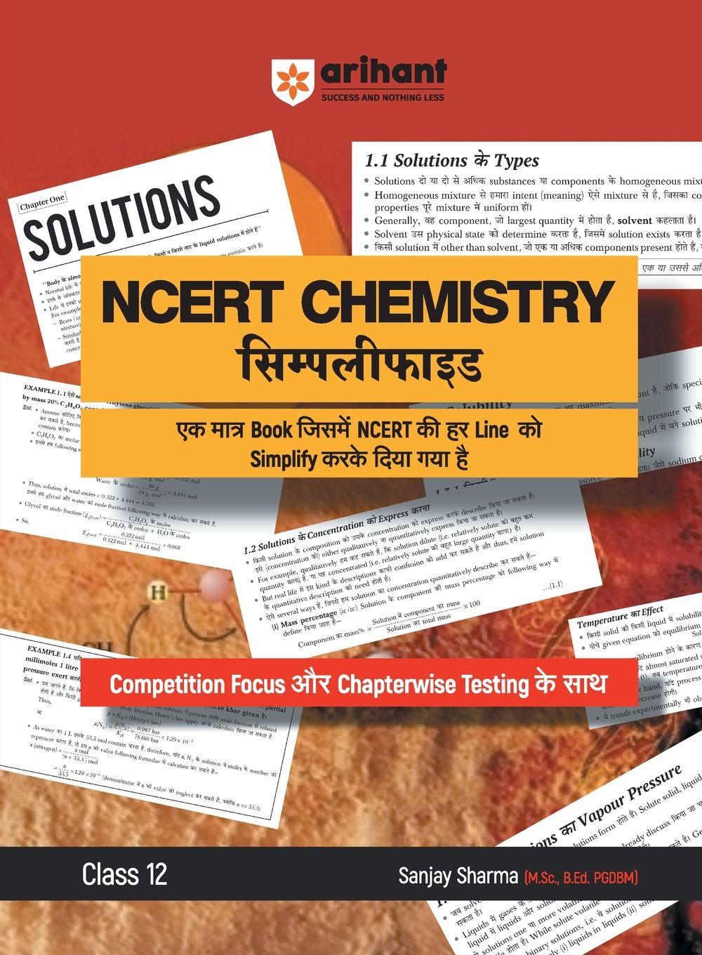 Vorderes Coverbild Arihant NCERT CHEMISTRY Simplified Class 12th