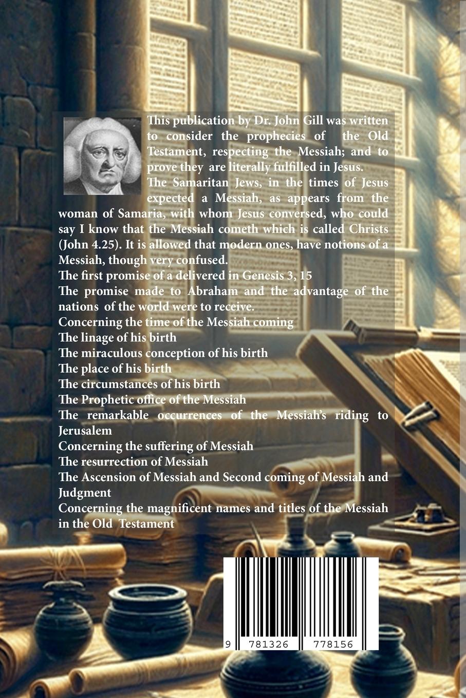 Rückseitencover The Prophecies Of The old Testament, Respecting Messiah