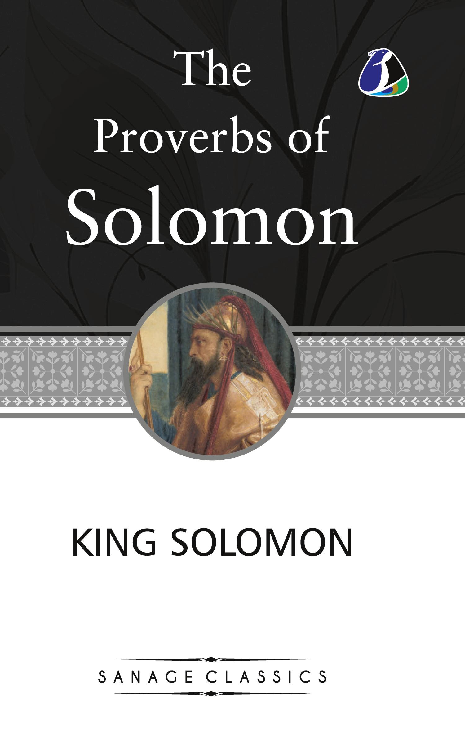 Vorderes Coverbild The Proverbs of Solomon (Deluxe Hardcover Book)