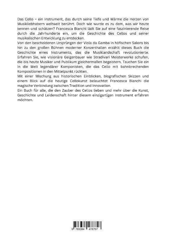 Rückseitencover Vom Gambenklang zur  Cellomagie