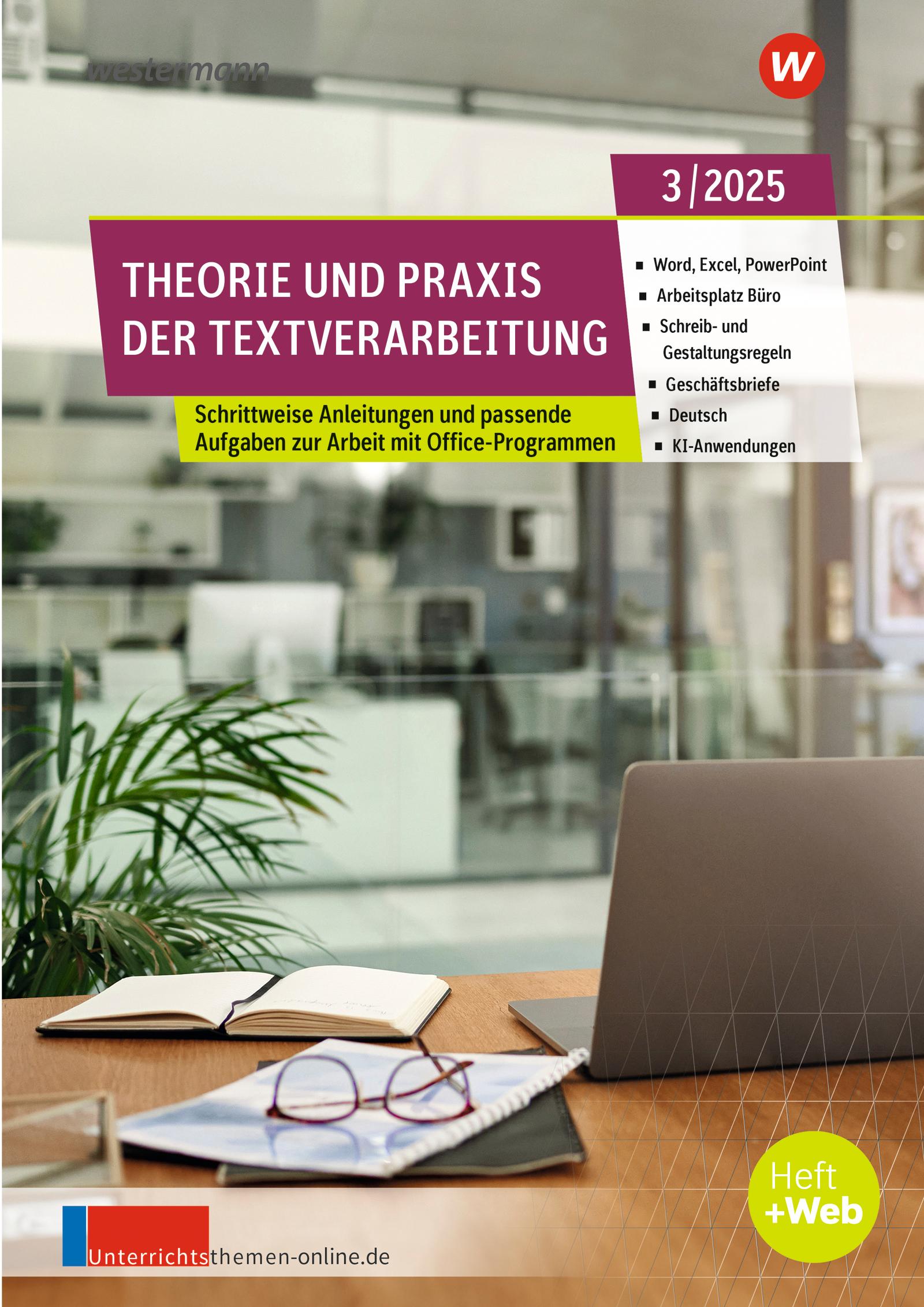 Vorderes Coverbild Theorie und Praxis der Textverarbeitung. Ausgabe August 3/2025