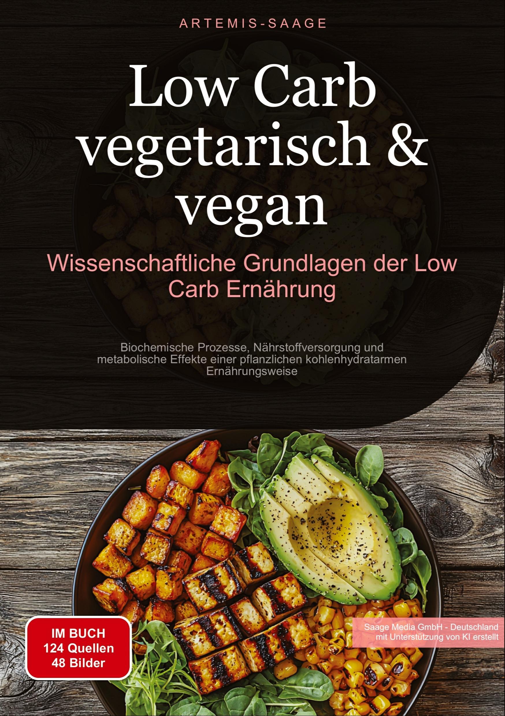 Vorderes Coverbild Low Carb vegetarisch & vegan: Wissenschaftliche Grundlagen der Low-Carb Ernährung