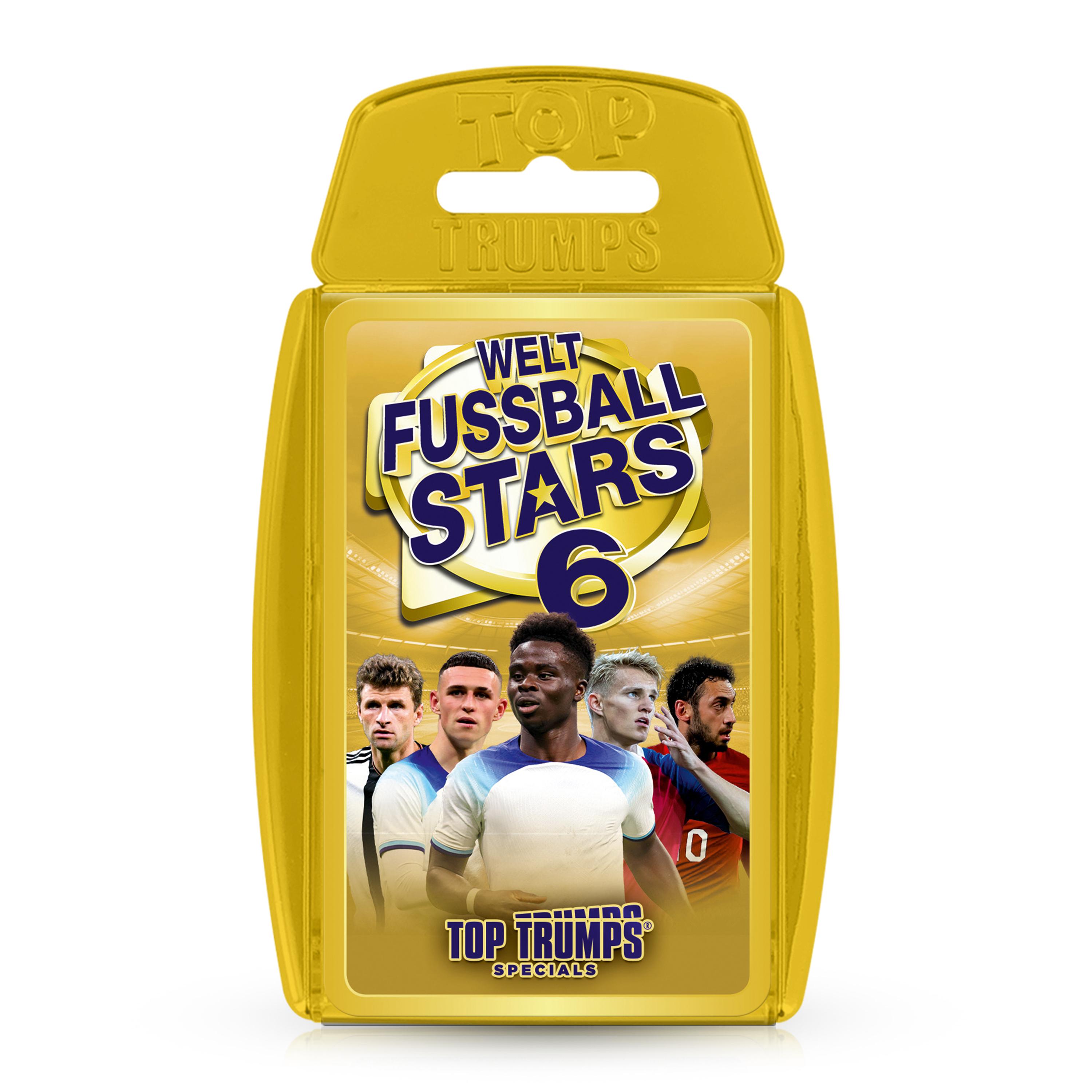 Vorderes Coverbild Top Trumps Weltfussball Stars 6