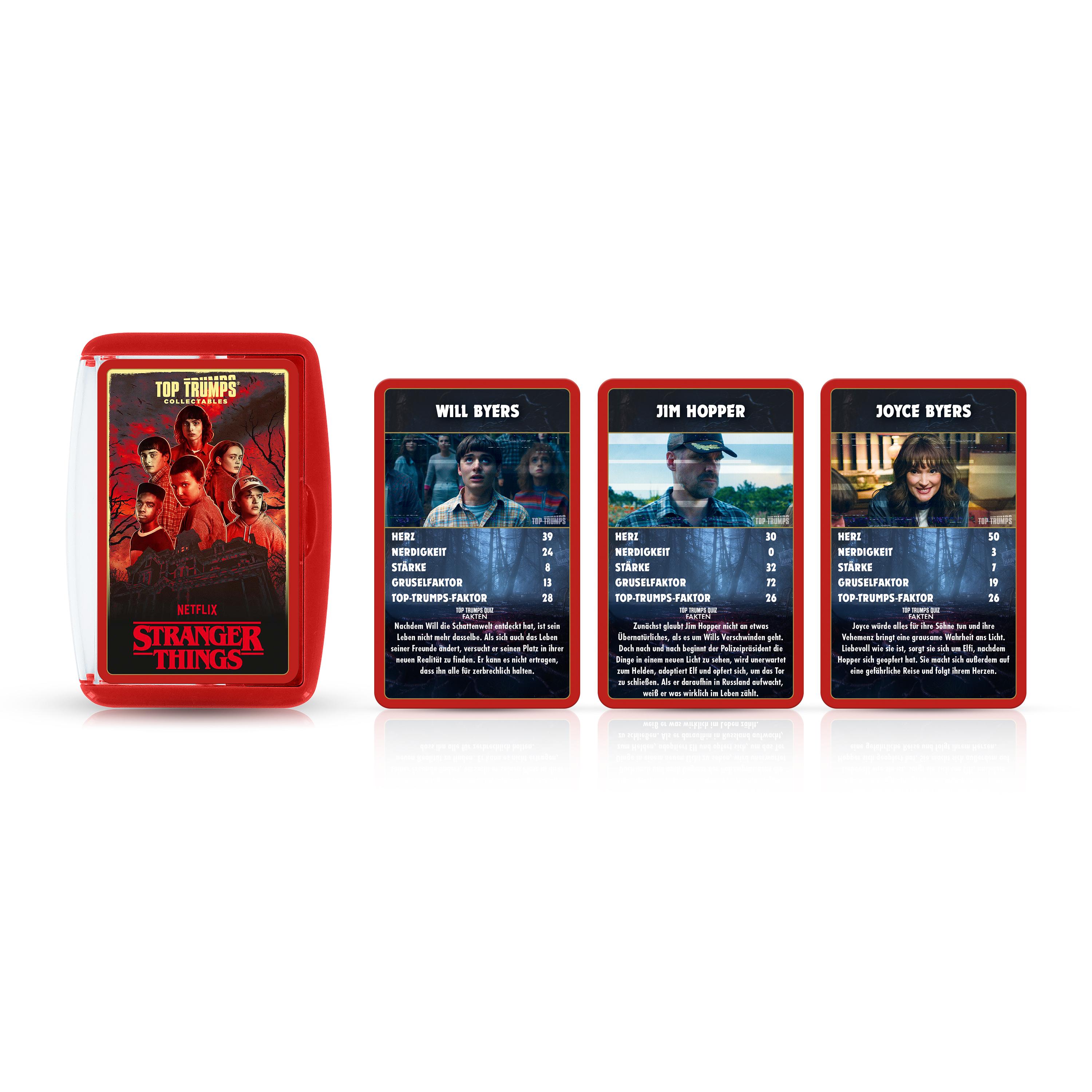 Beispielinhalt (Bild) Top Trumps Collectables Stranger Things