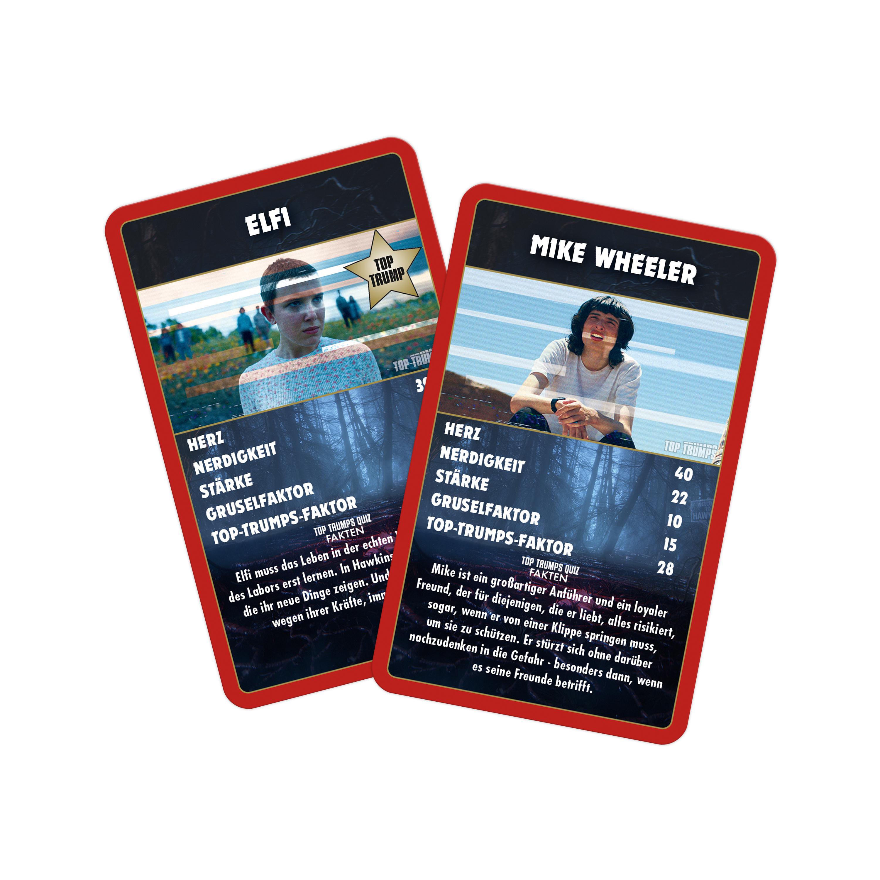 Beispielinhalt (Bild) Top Trumps Collectables Stranger Things