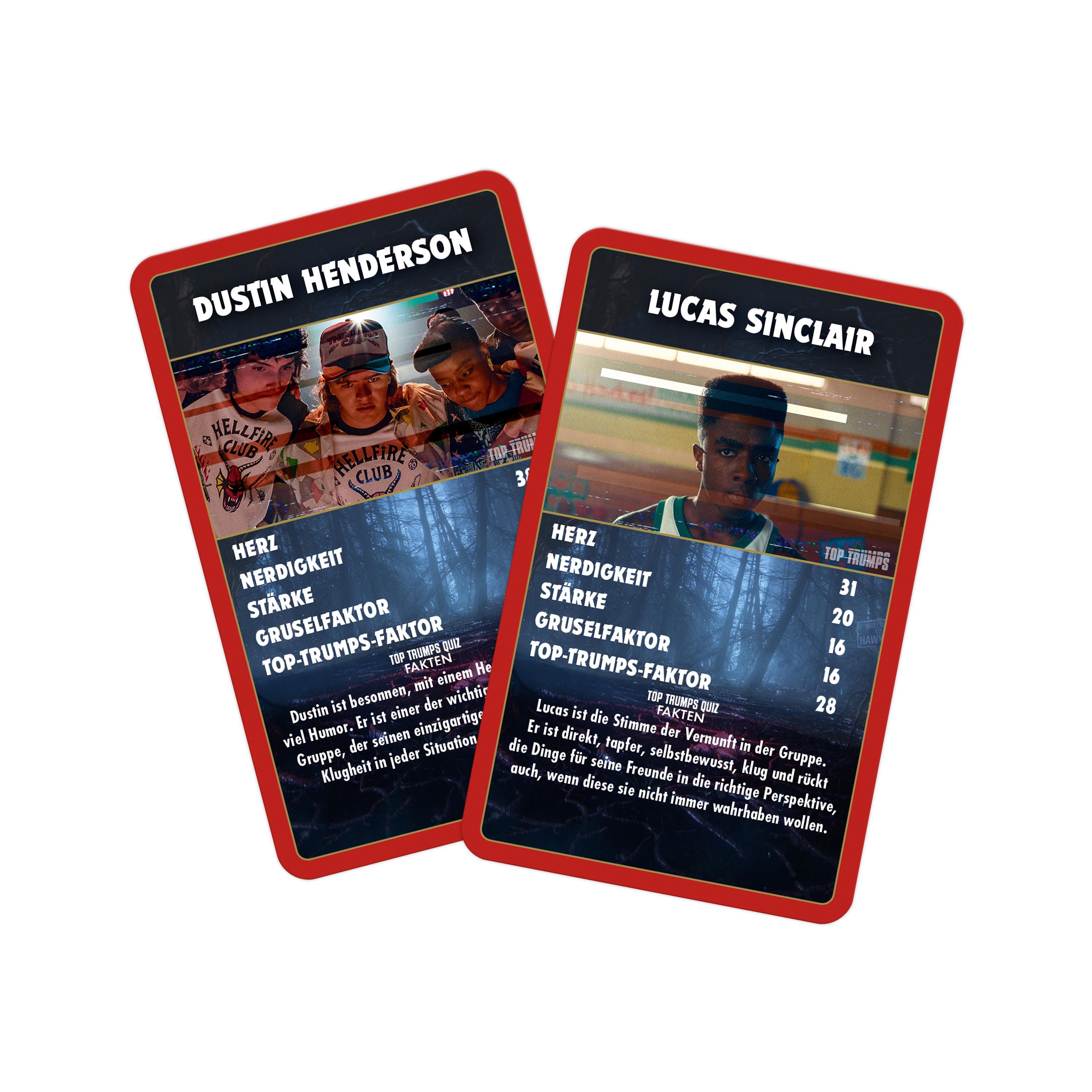 Beispielinhalt (Bild) Top Trumps Collectables Stranger Things