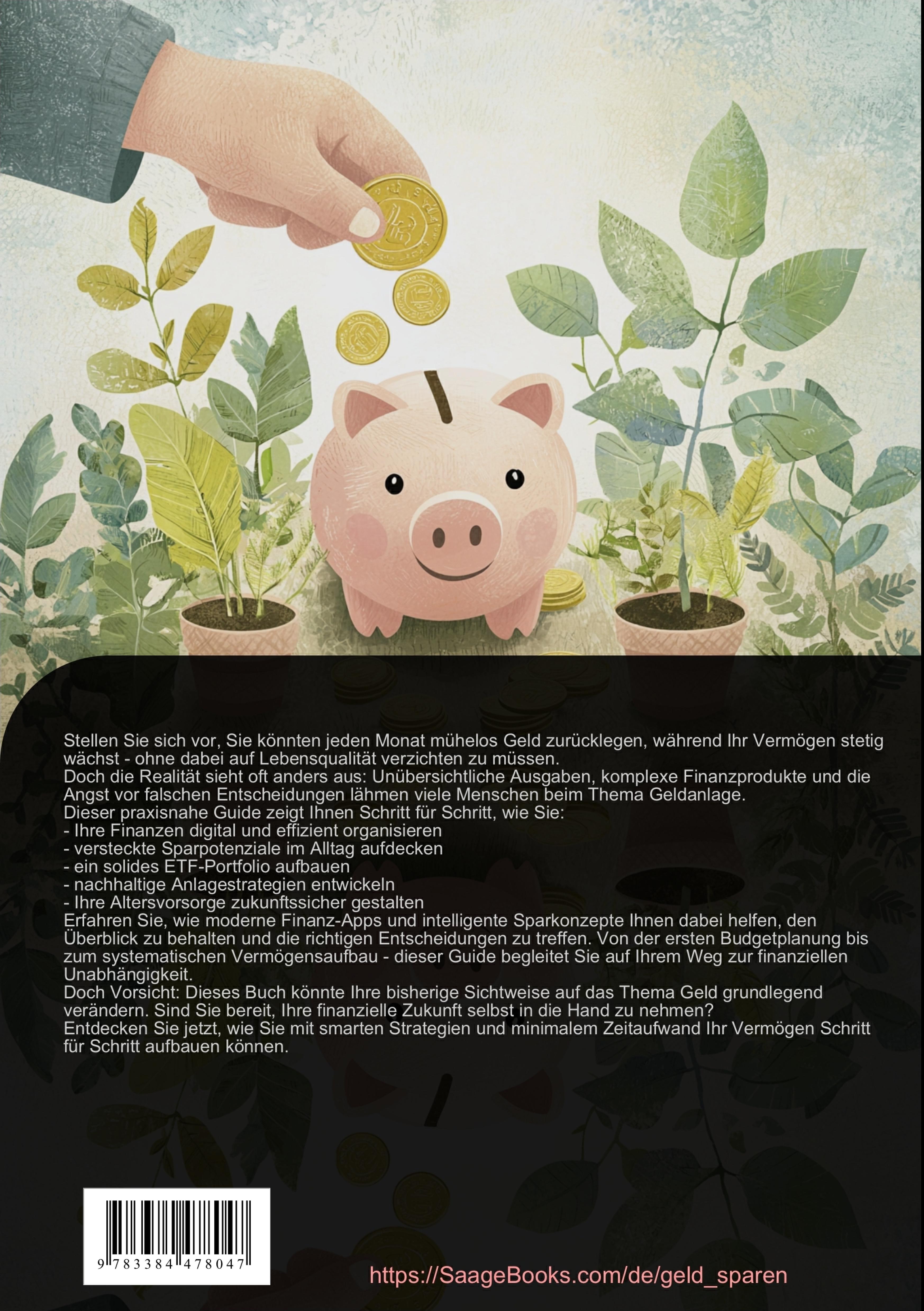 Rückseitencover Geld sparen & Vermögen aufbauen: Der Grundlagen-Guide für intelligente Geldanlage