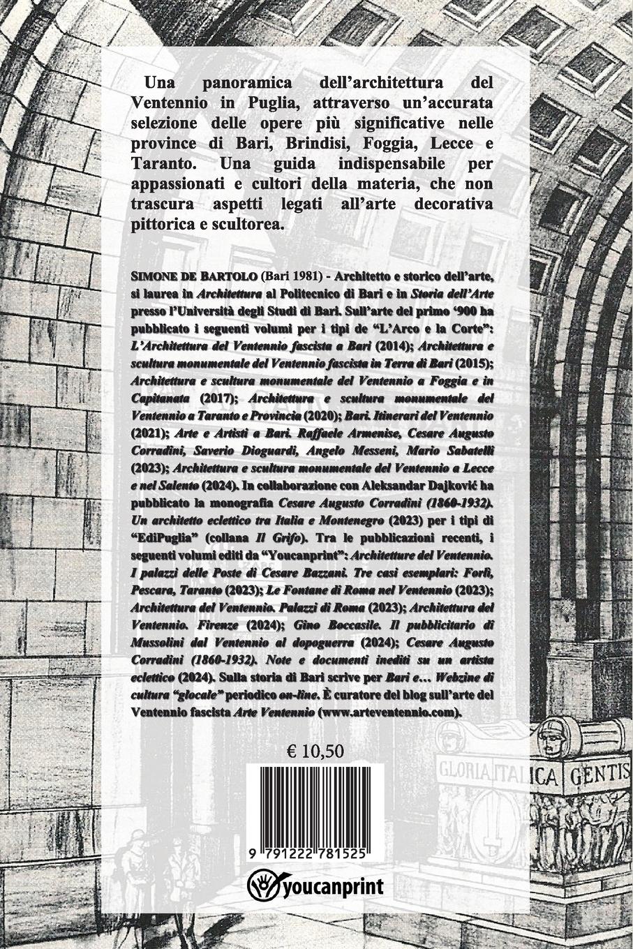 Rückseitencover Architettura del Ventennio in Puglia