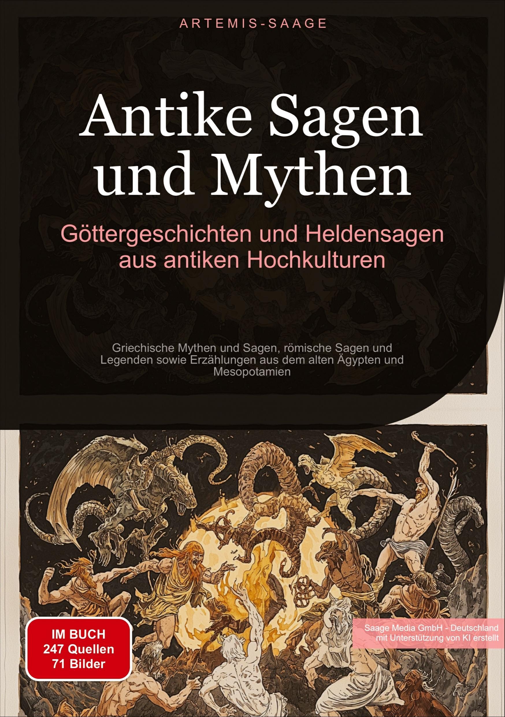 Vorderes Coverbild Antike Sagen und Mythen: Göttergeschichten und Heldensagen aus antiken Hochkulturen