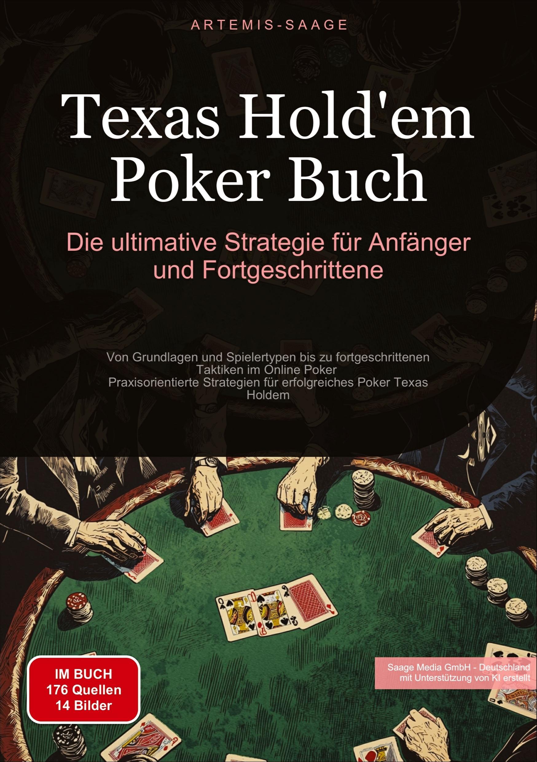 Vorderes Coverbild Texas Hold'em Poker Buch: Die ultimative Strategie für Anfänger und Fortgeschrittene