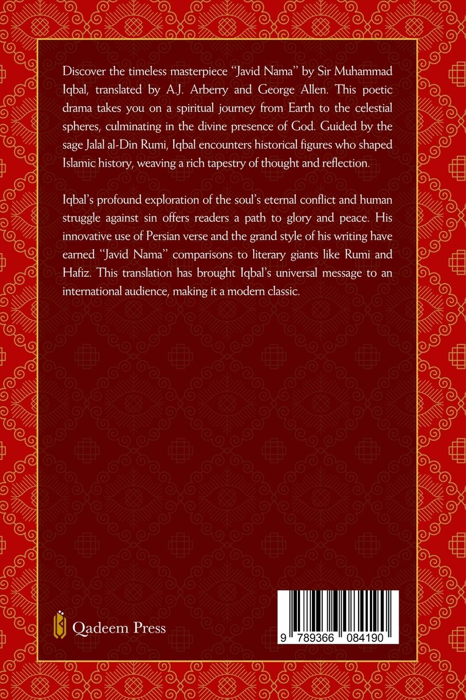 Rückseitencover Javid Nama