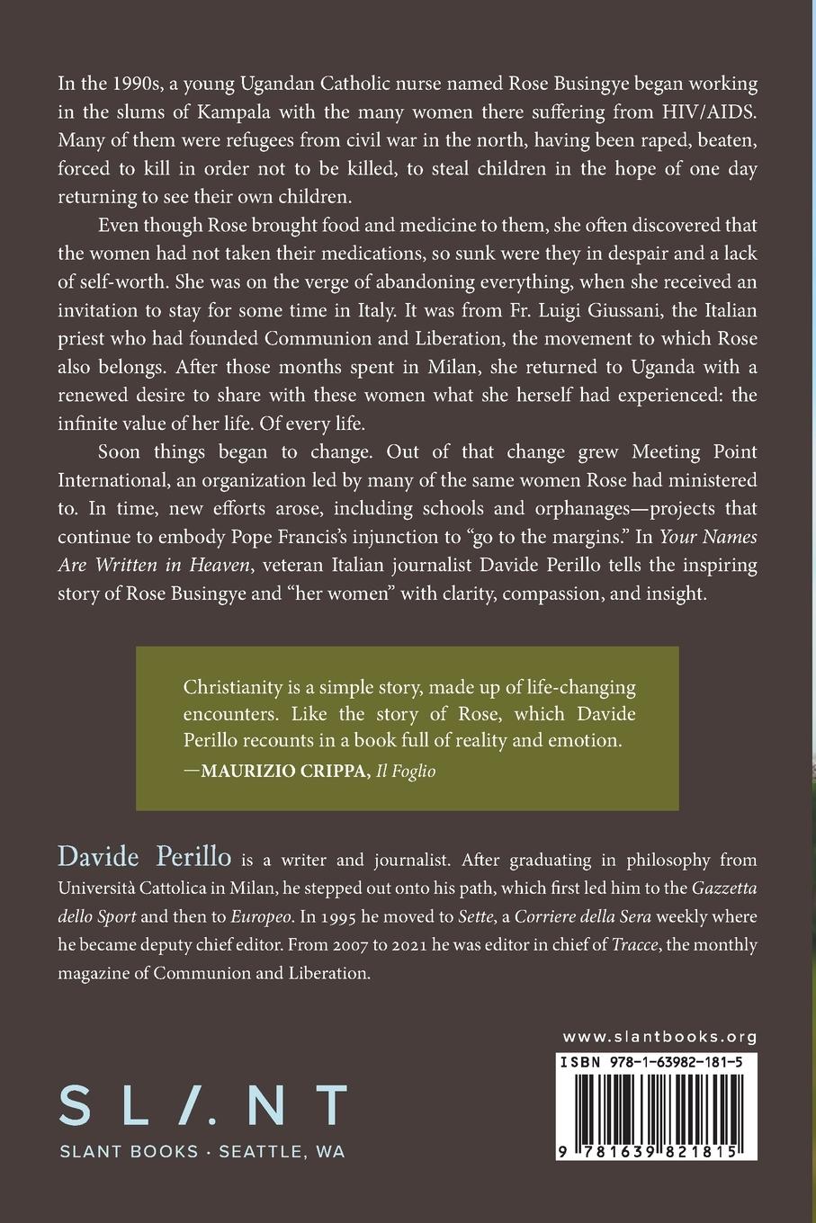 Rückseitencover Your Names Are Written in Heaven