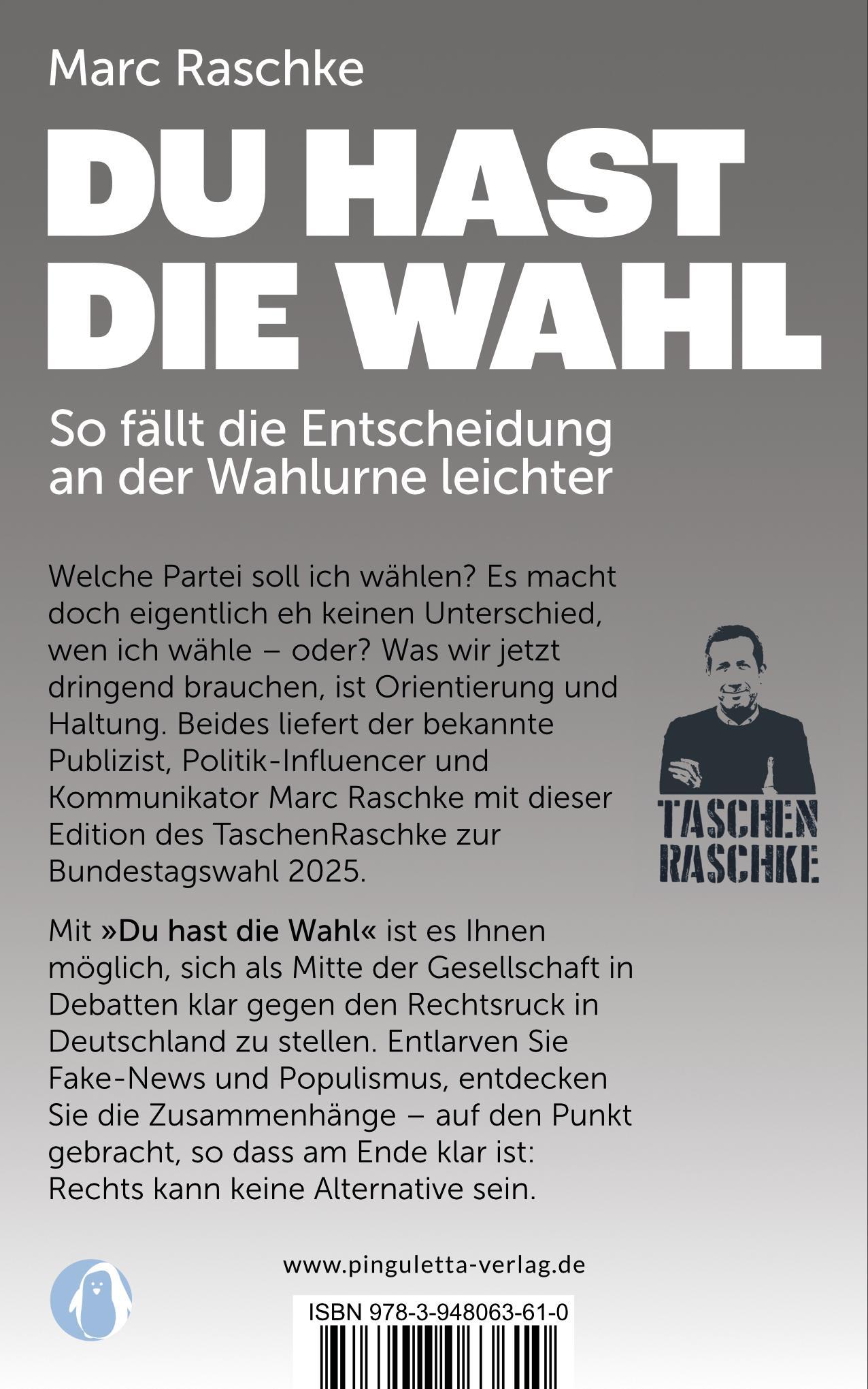 Rückseitencover Du hast die Wahl