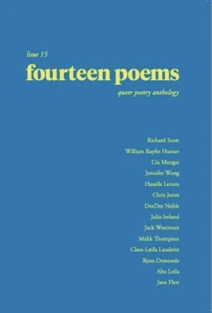 Vorderes Coverbild fourteen poems Issue 15: a queer poetry anthology