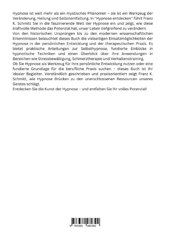 Rückseitencover Hypnose entdecken