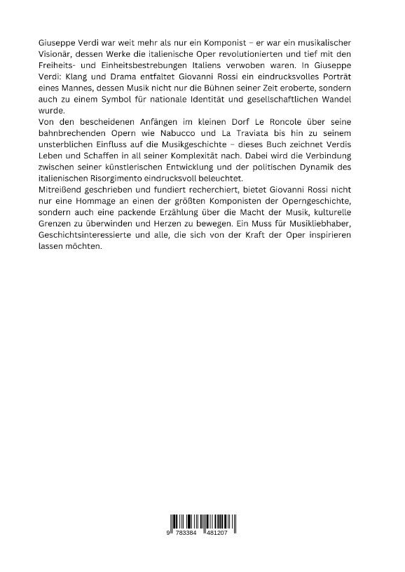 Rückseitencover Giuseppe Verdi: Klang und Drama