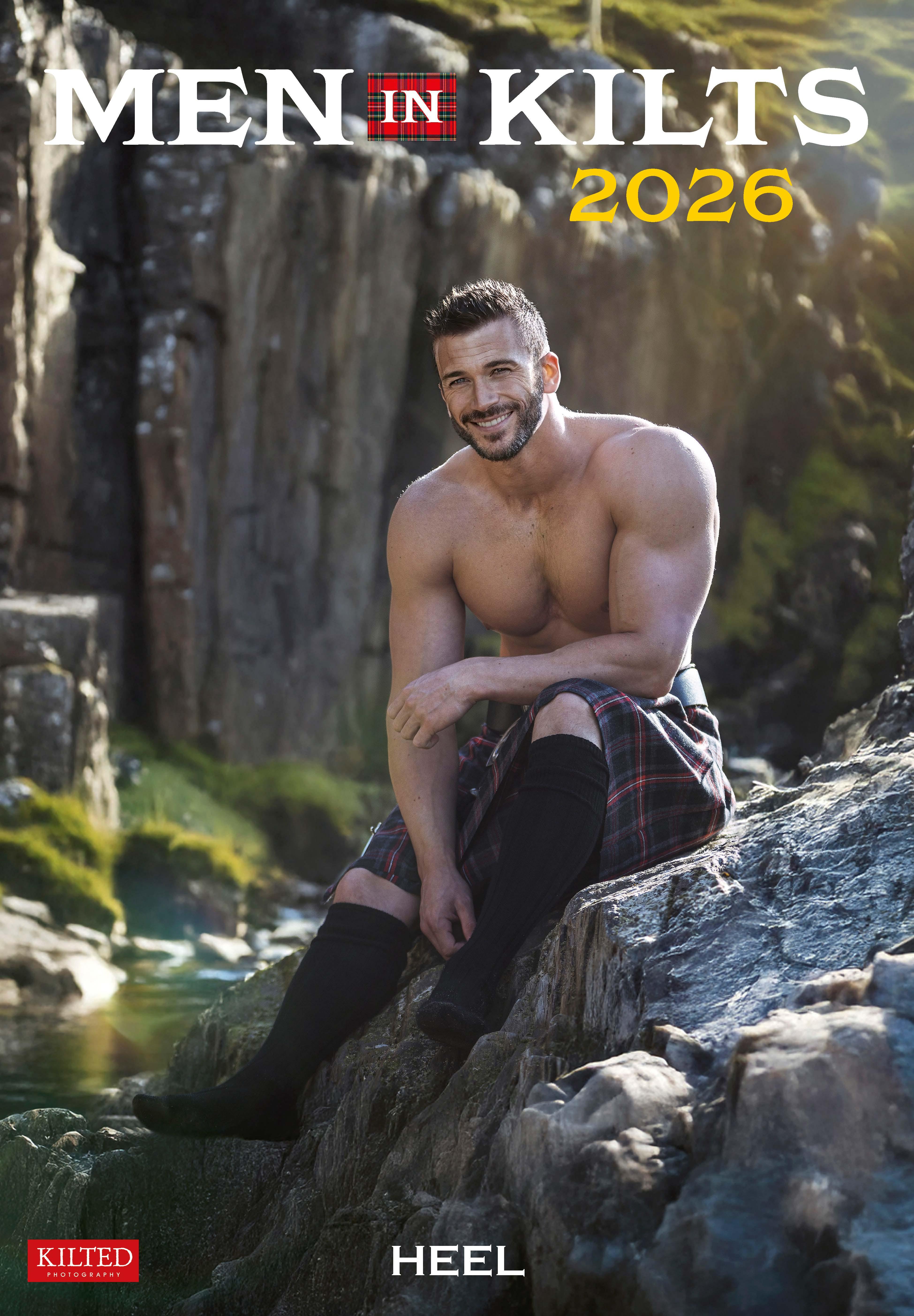 Vorderes Coverbild Men in Kilts Kalender 2026