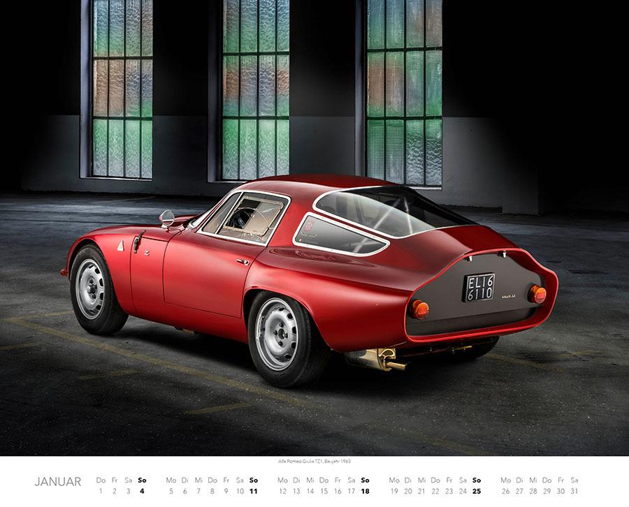 Beispielinhalt (Bild) Passione Alfa Romeo Kalender 2026