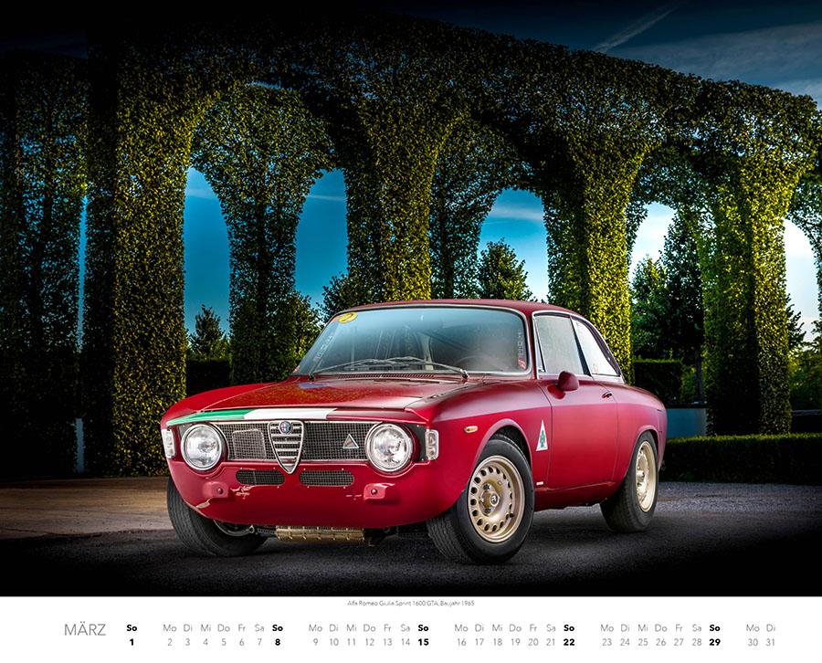 Beispielinhalt (Bild) Passione Alfa Romeo Kalender 2026