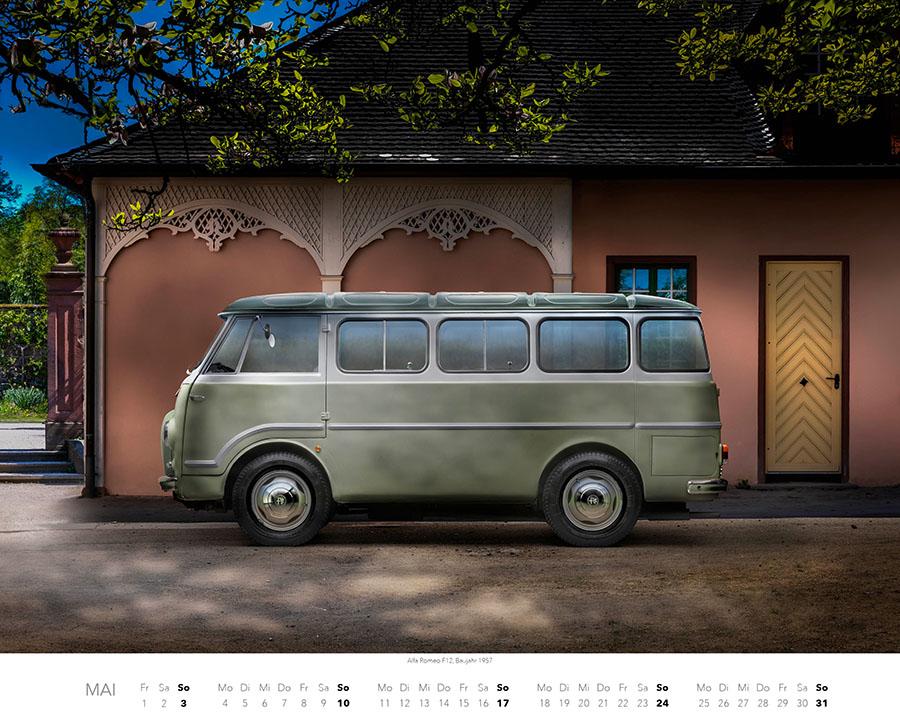 Beispielinhalt (Bild) Passione Alfa Romeo Kalender 2026