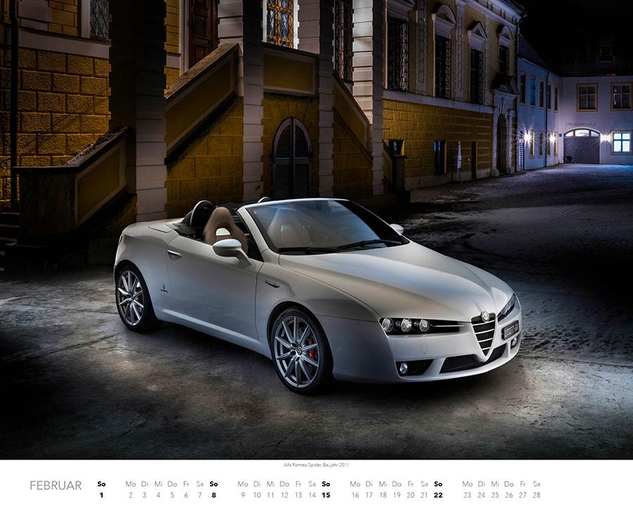 Beispielinhalt (Bild) Passione Alfa Romeo Kalender 2026