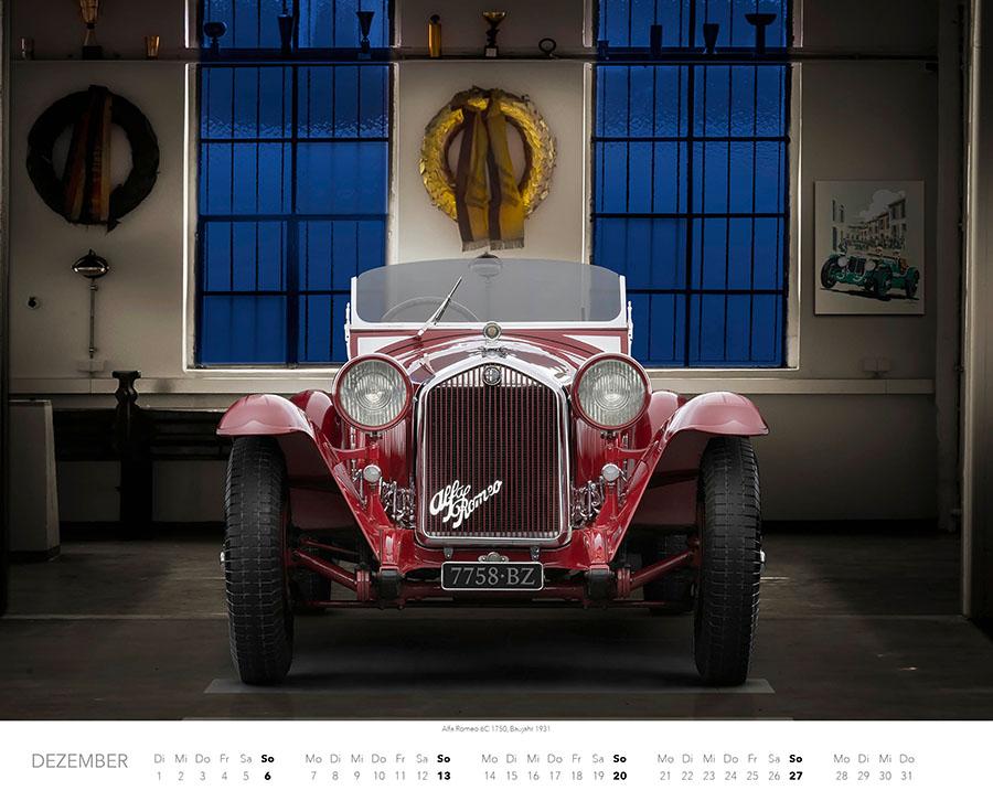 Beispielinhalt (Bild) Passione Alfa Romeo Kalender 2026
