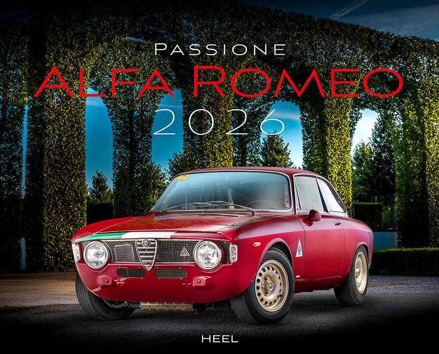 Vorderes Coverbild Passione Alfa Romeo Kalender 2026