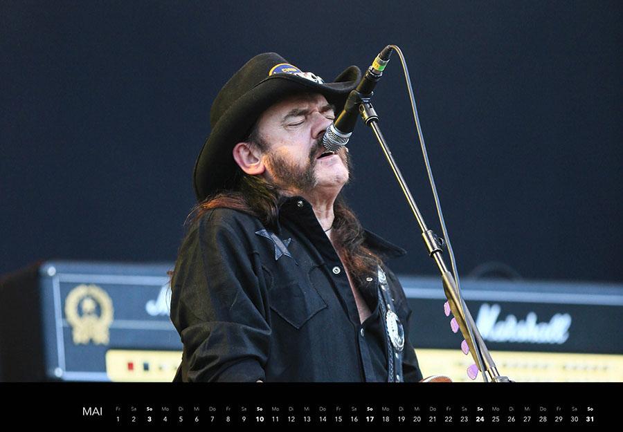 Beispielinhalt (Bild) Motörhead Kalender 2026