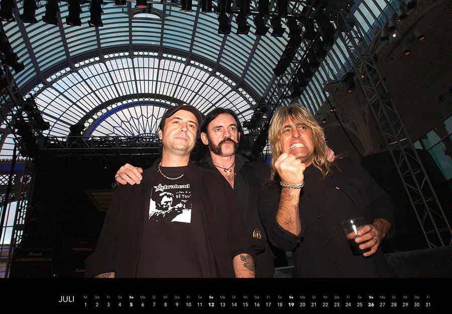 Beispielinhalt (Bild) Motörhead Kalender 2026