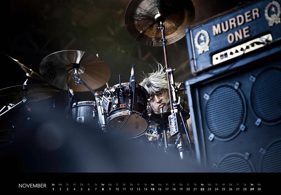 Beispielinhalt (Bild) Motörhead Kalender 2026