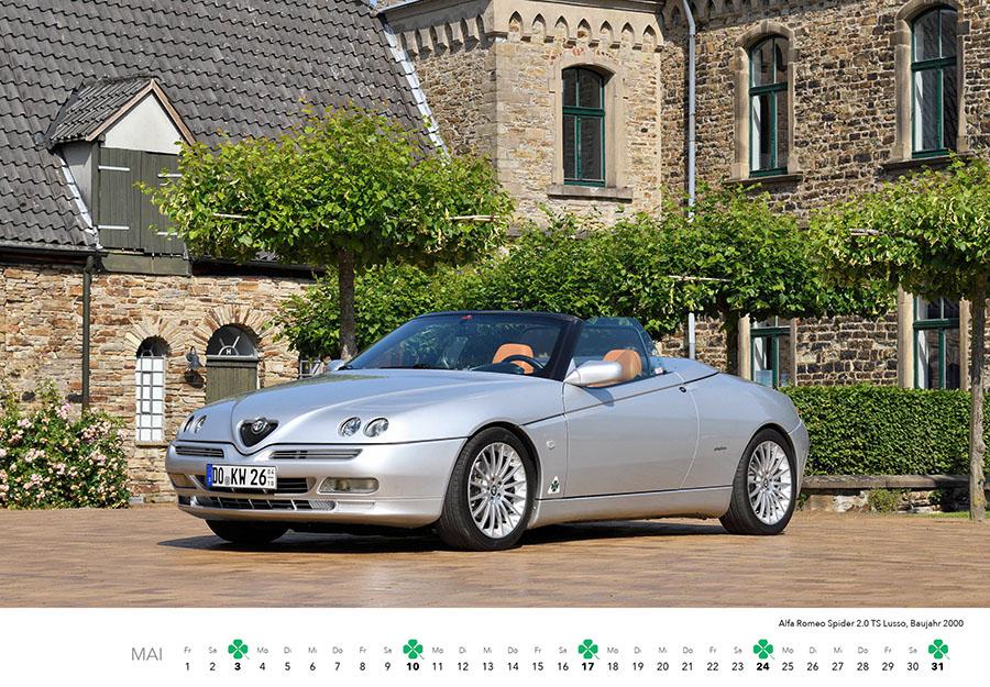 Beispielinhalt (Bild) Alfa Romeo Kalender 2026