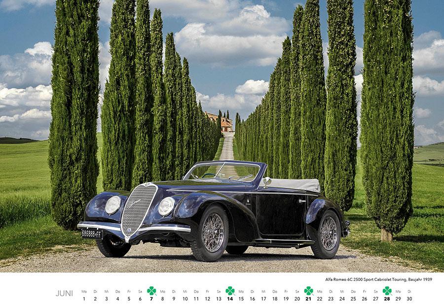 Beispielinhalt (Bild) Alfa Romeo Kalender 2026