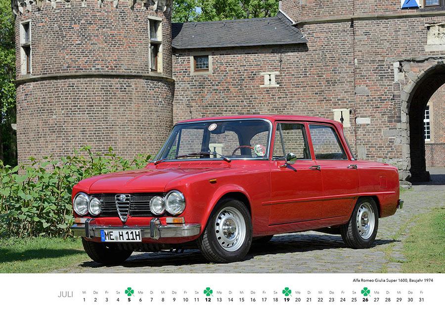 Beispielinhalt (Bild) Alfa Romeo Kalender 2026