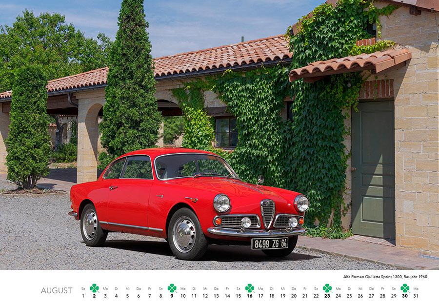 Beispielinhalt (Bild) Alfa Romeo Kalender 2026