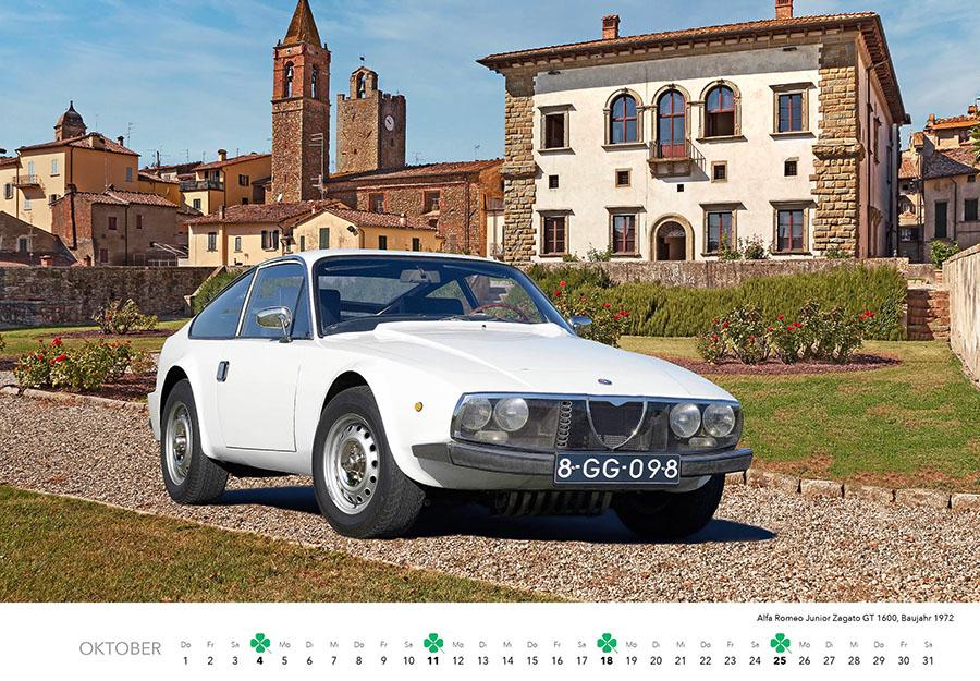 Beispielinhalt (Bild) Alfa Romeo Kalender 2026