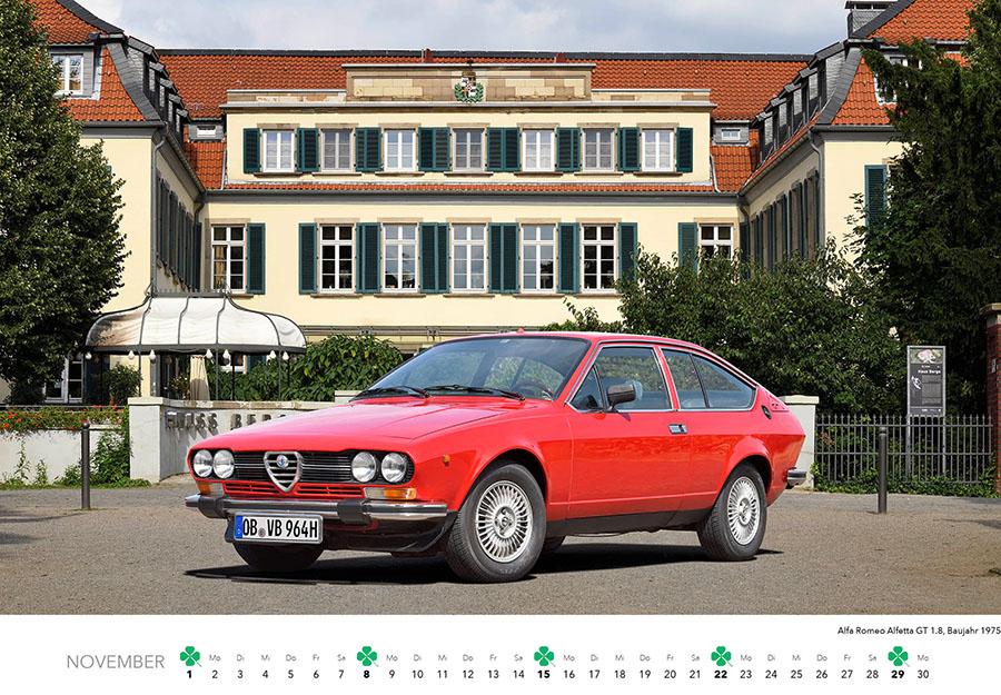 Beispielinhalt (Bild) Alfa Romeo Kalender 2026