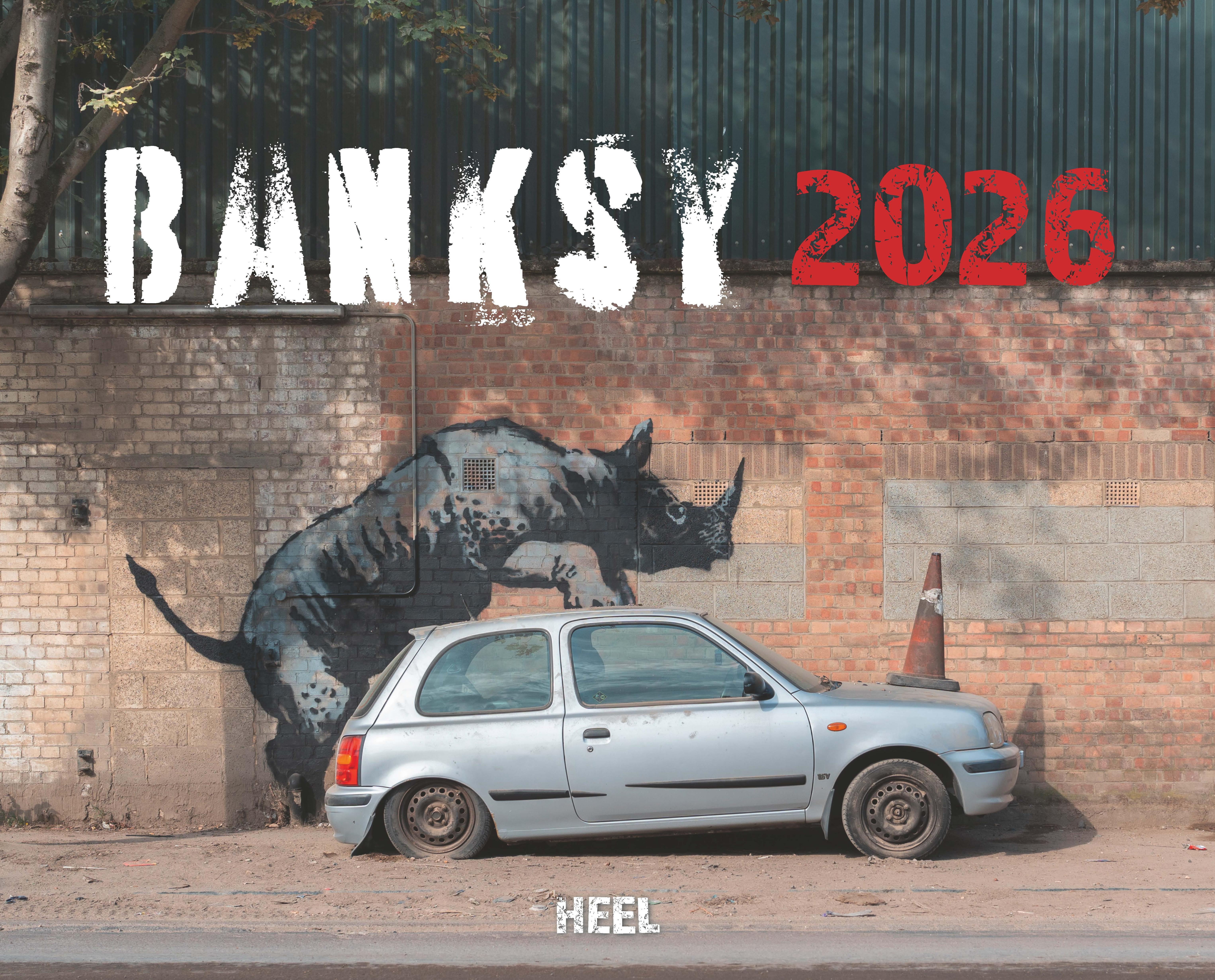 Vorderes Coverbild Banksy Kalender 2026 Premium XXL-Posterkalender